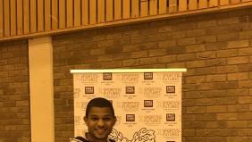 Omar meets the youngsters at the Football Camps