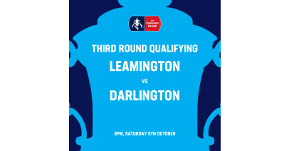 Travel and stay with the team for the big FA Cup tie at Leamington!