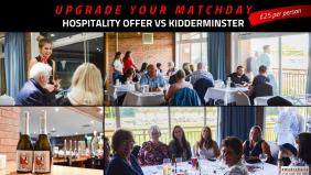 Enjoy hospitality at the Kidderminster game for £25!