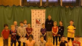 Jarrett meets the children at our half term sports course