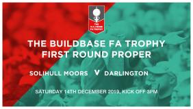 FA Buildbase Trophy: Solihull v Darlington match arrangements