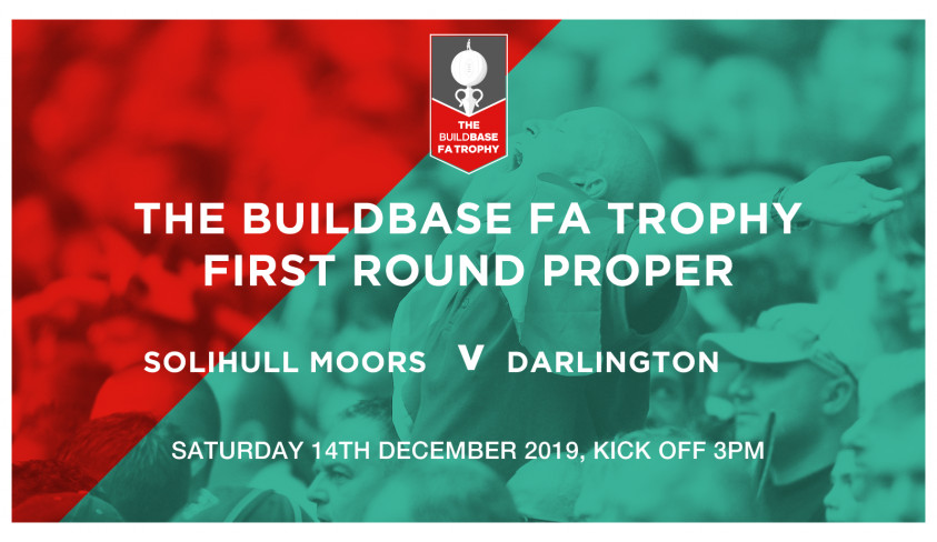 FA Buildbase Trophy: Solihull v Darlington match arrangements