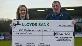 DFCSG present cheque to Darlington Memorial Hospital