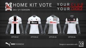 Vote for your choice of home shirt for next season