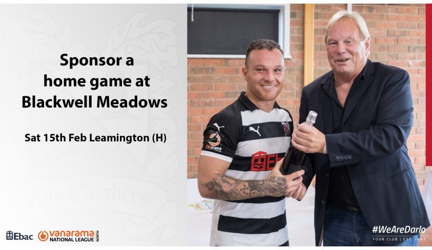 Do you want to sponsor the Leamington home match?