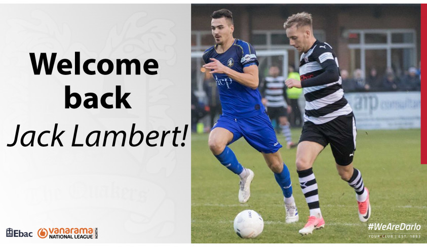 Quakers sign Jack Lambert for the second time