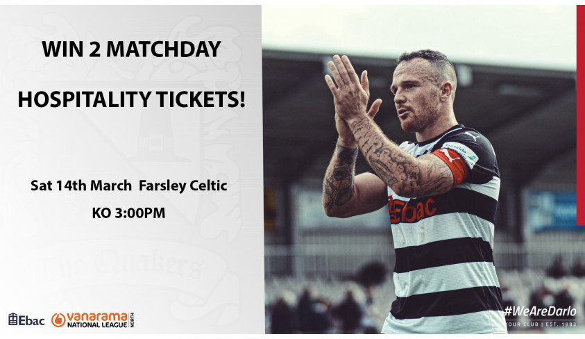 Win two tickets in DFC hospitality this Saturday!