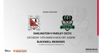 Darlington v Farsley Celtic update