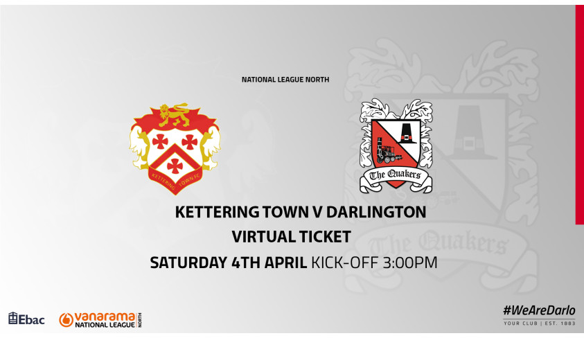 Virtual Ticket scheme continues for Saturday's away game at Kettering