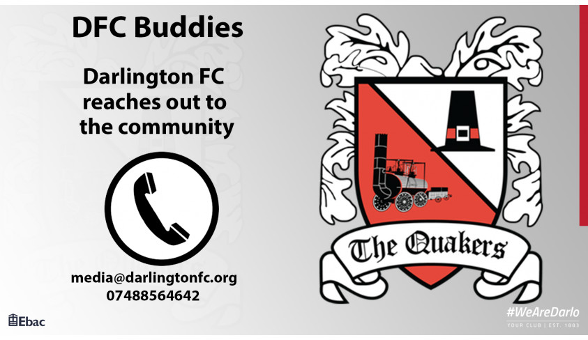 Darlington FC launches Buddy scheme