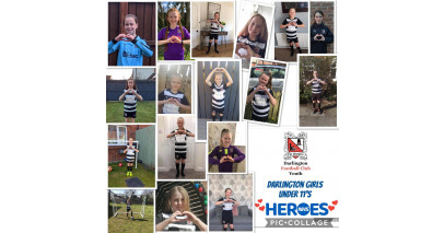 Darlington Under 11 girls salute our NHS heroes