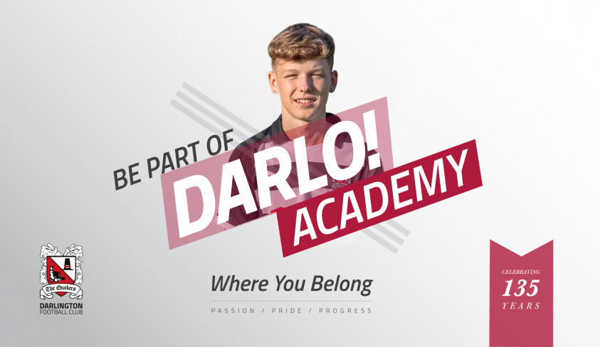 Join the new Darlington FC Academy