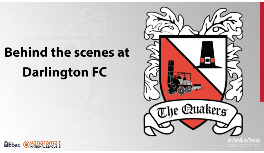 Behind the scenes at Darlington FC -- latest update