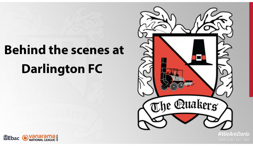 Behind the scenes at Darlington FC -- update 8