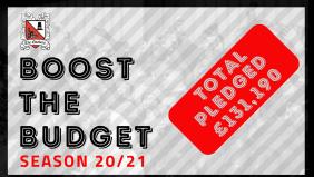 Darlo fans smash the £100,000 Boost the Budget target!