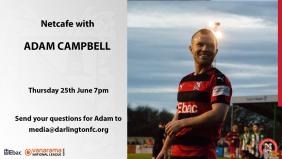 Adam Campbell talks about his career so far and his ambitions with Darlington