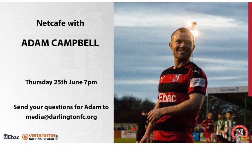 Adam Campbell talks about his career so far and his ambitions with Darlington