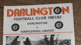 Programmes from 1982 Quakers 5 Hartlepool 2