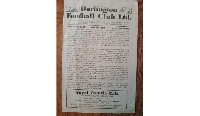 Programmes through the years -- 1949 part 2