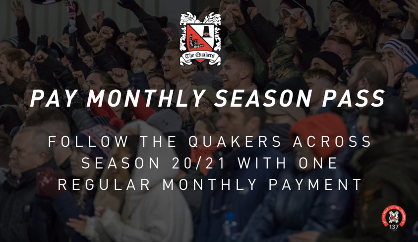 Pay Monthly Season Pass - A new way to follow your club