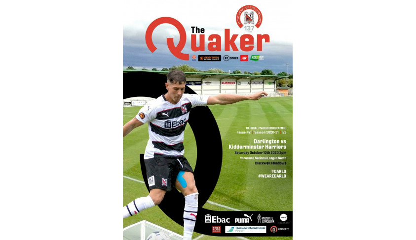 Buy your programme for Saturday's game!