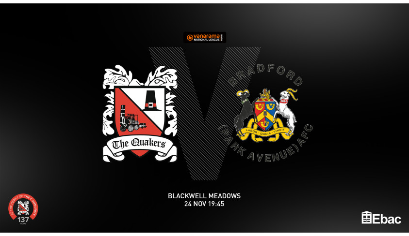Bradford Park Avenue game rearranged