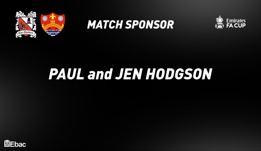 Thanks to our virtual match sponsors Paul and Jen Hodgson