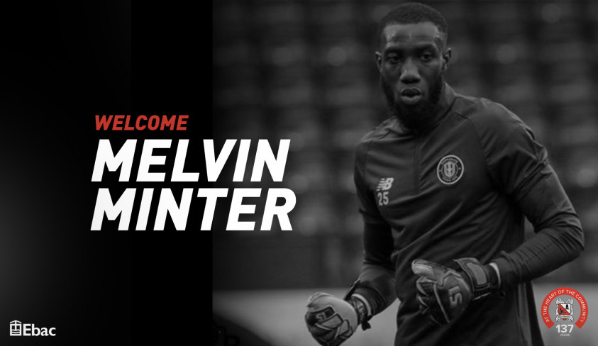 Quakers sign keeper Melvin Minter on loan