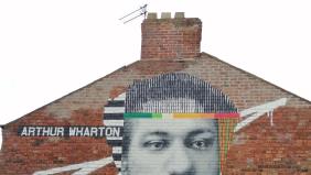 The Arthur Wharton mural is unveiled