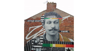 The Arthur Wharton mural is unveiled