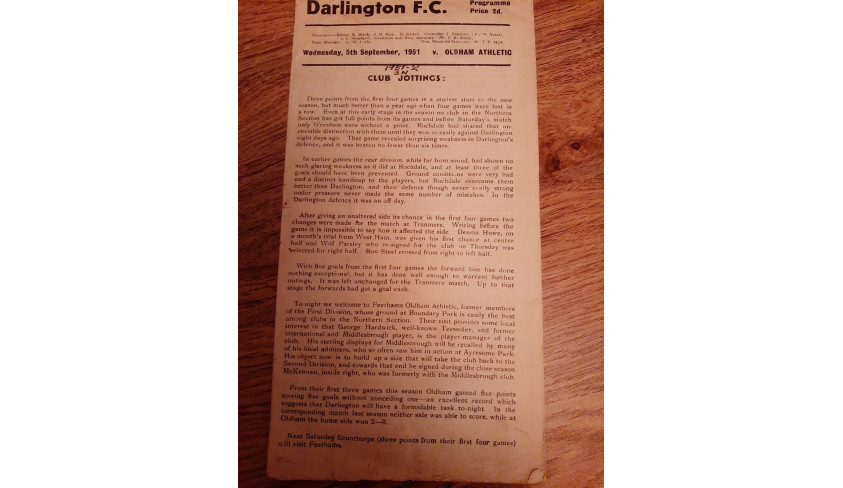 Programmes through the years 1951-52 part 1