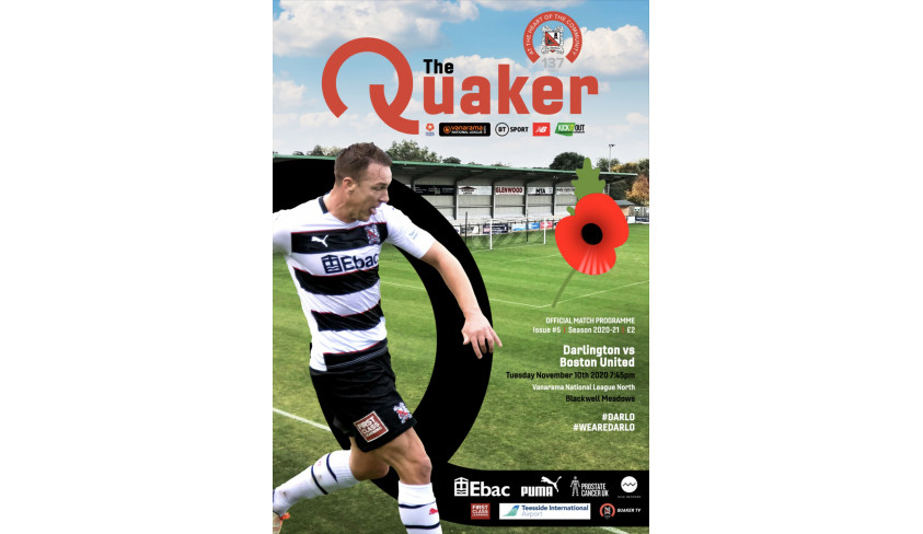 Buy your programme for Tuesday's game!