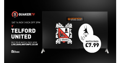 Buy your match pass for the Telford game on Saturday