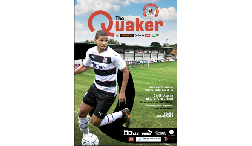 In Saturday's matchday programme