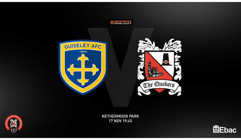 Watch us in action at Guiseley on Tuesday