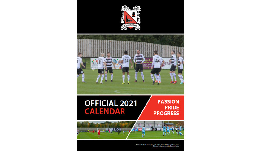Buy the 2021 Darlington FC calendar!