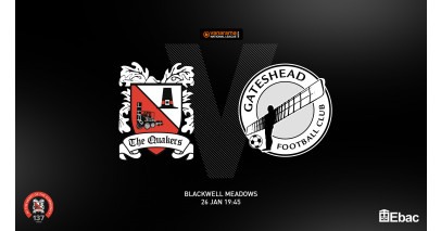 Gateshead game re-arranged