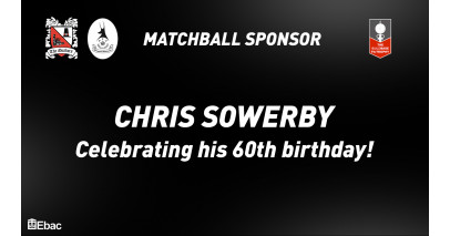 Thanks to our matchball sponsor -- Chris Sowerby!