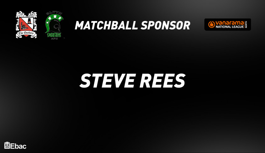 Thanks to our virtual match ball sponsor
