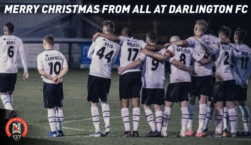 Christmas greetings from Darlington FC