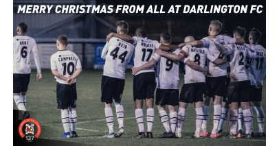 Christmas greetings from Darlington FC