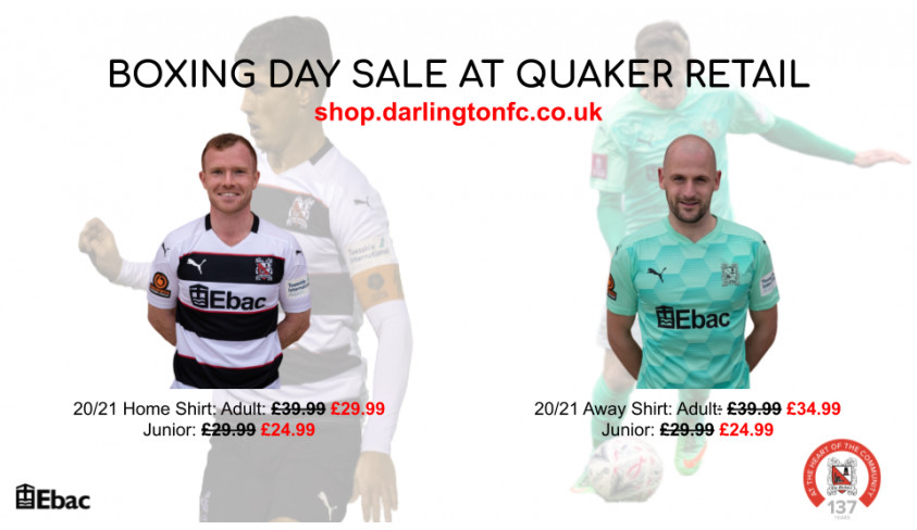 Boxing Day sale now on!