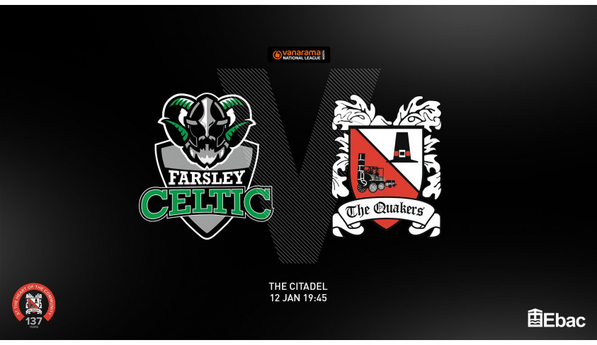 Quakers hoping to bounce back at Farsley