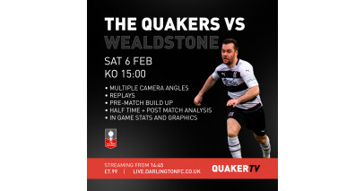 Watch the Wealdstone game on Quaker TV!