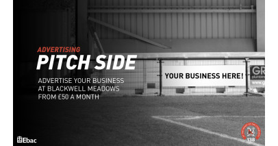 Stadium advertising at Blackwell Meadows from £50 per month!