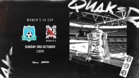Women's team in FA Cup action today