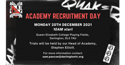 Academy Recruitment Day 20th December