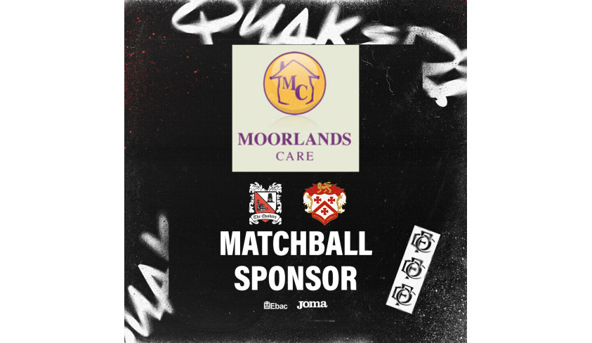 Thanks to our matchball sponsor: Moorlands Care Home