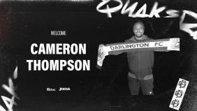 Quakers sign striker Cameron Thompson