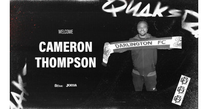 Quakers sign striker Cameron Thompson